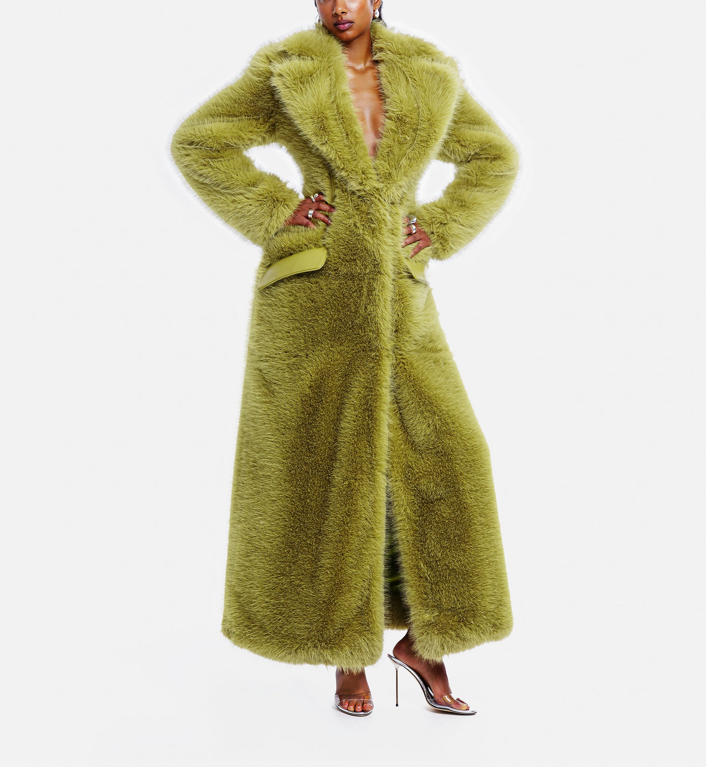 Mink Velvet Suit Collar Fur Coat