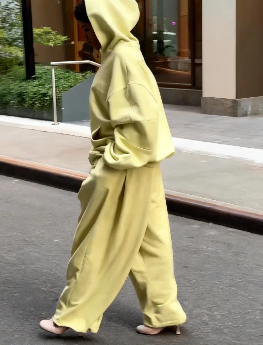 Hooded Solid Color Zipper Suit