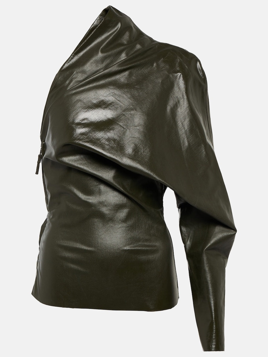 Draped One-shoulder Top
