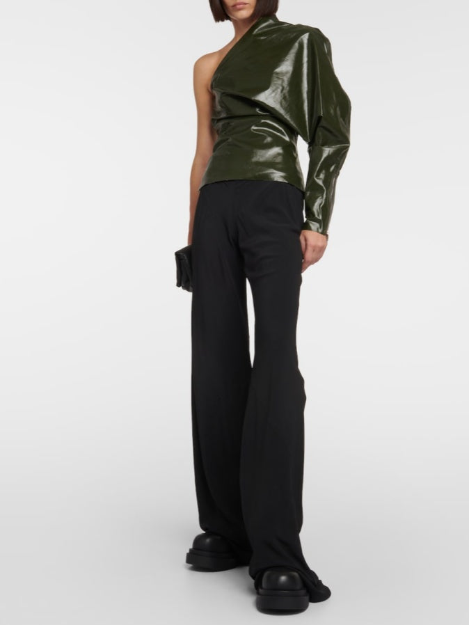Draped One-shoulder Top