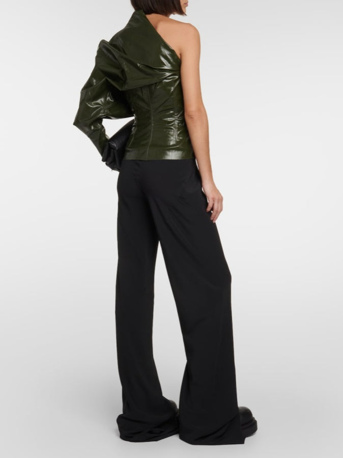 Draped One-shoulder Top