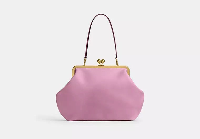 Large Clip-on Leather Bag