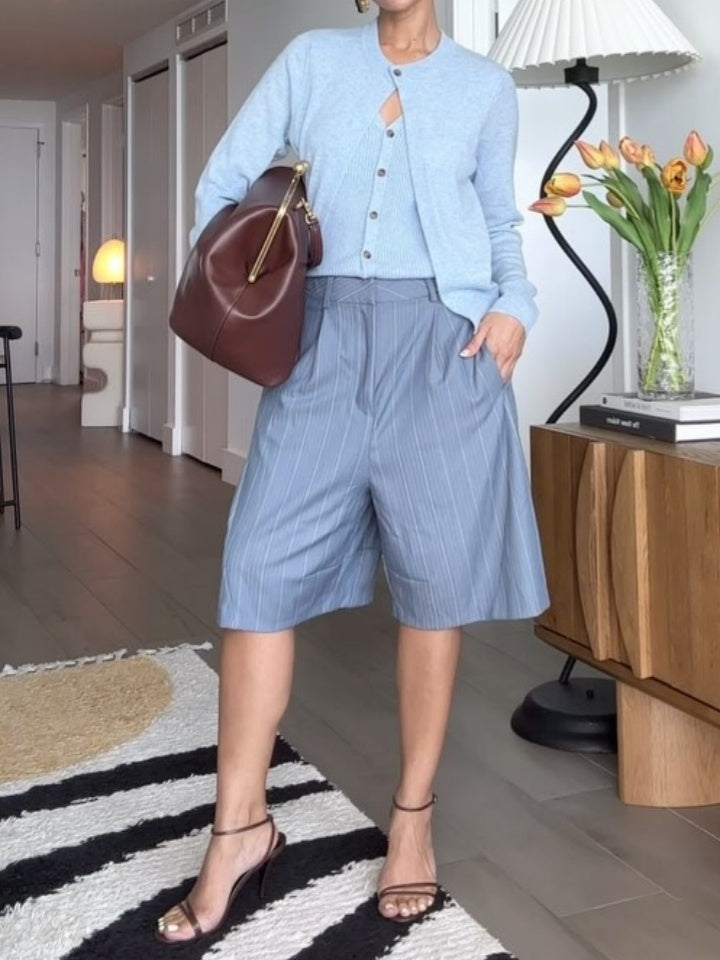 Large Clip-on Leather Bag