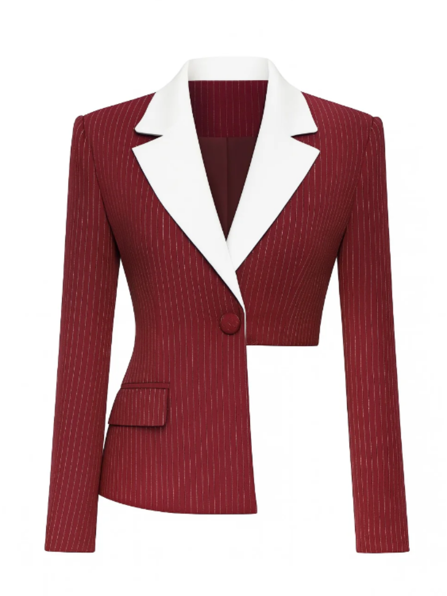 Irregular Striped Suit