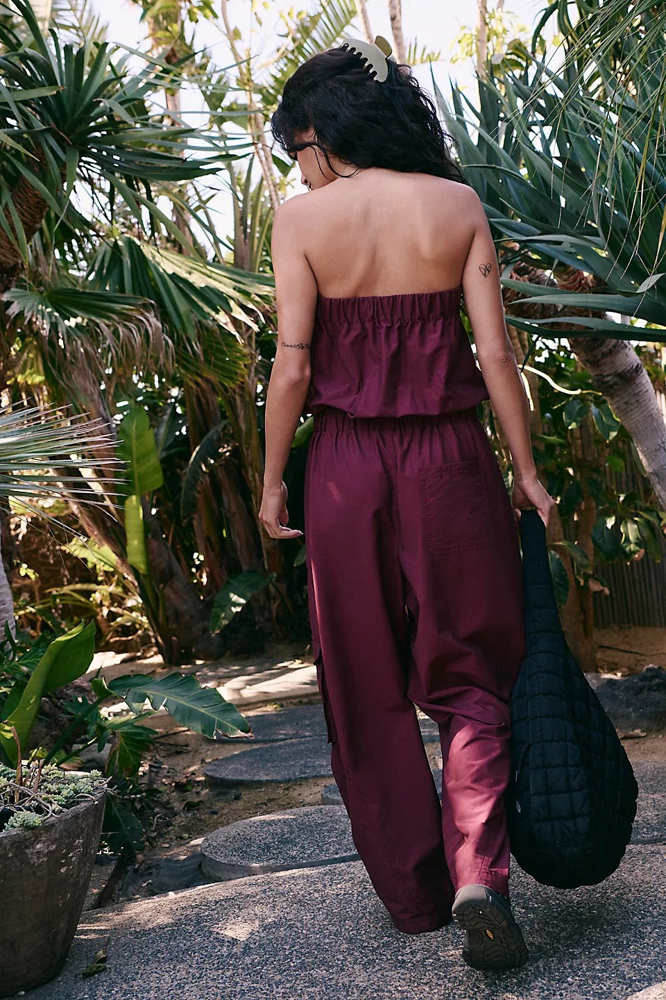 Bandeau Waist Belt Pocket Bodysuit