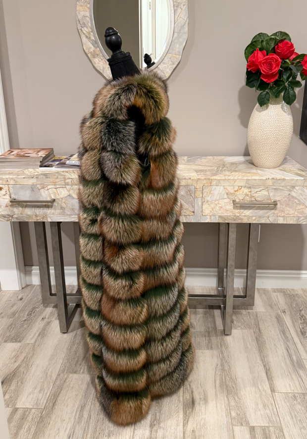 Faux Fur Full Length Vest