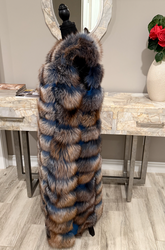 Faux Fur Full Length Vest