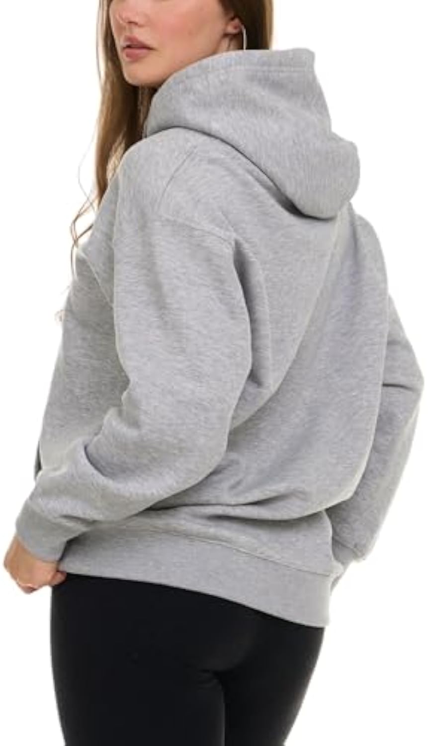 Fashionable Hooded Drawstring Sweatshirt Two Piece Sets