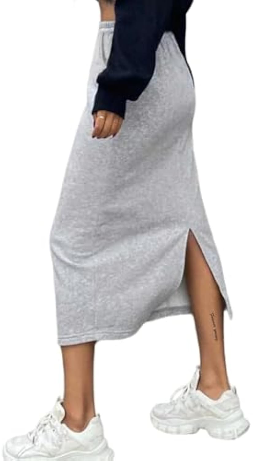 Fashionable Hooded Drawstring Sweatshirt Two Piece Sets