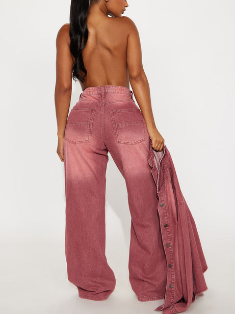 Slow Fade Denim Shacket And Straight Leg Jeans