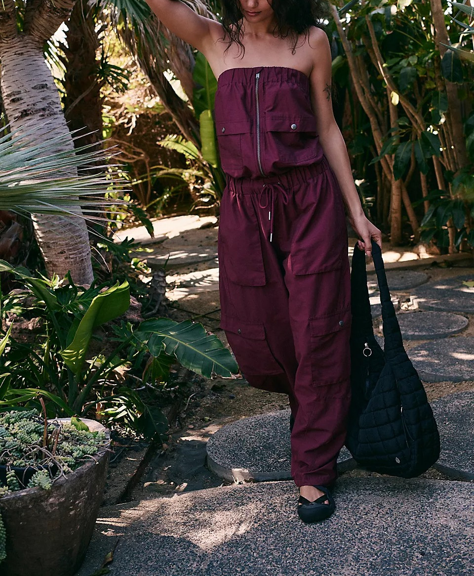 Bandeau Waist Belt Pocket Bodysuit