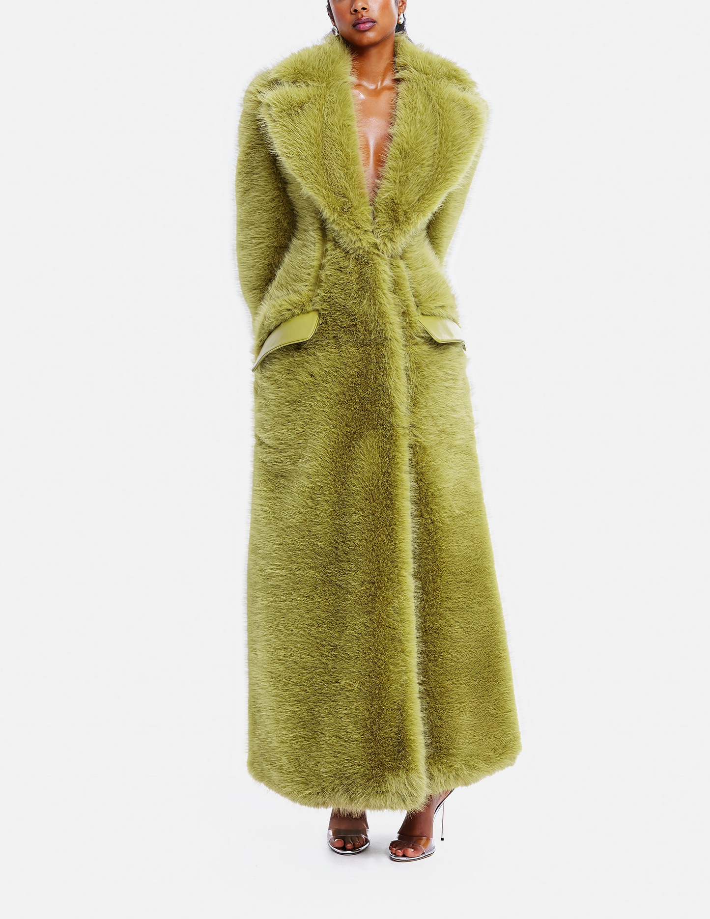Mink Velvet Suit Collar Fur Coat