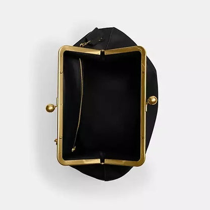 Large Clip-on Leather Bag