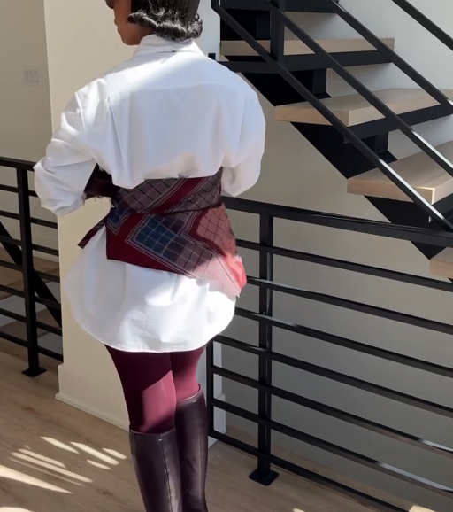 Irregular Patchwork Plaid Shirt