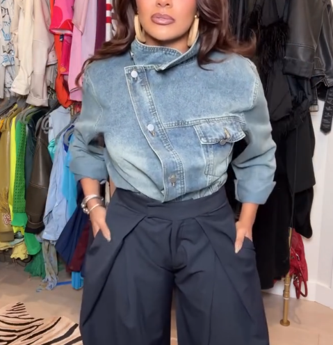 Cropped Motorcycle Jacket