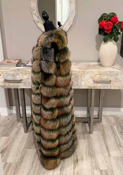 Faux Fur Full Length Vest