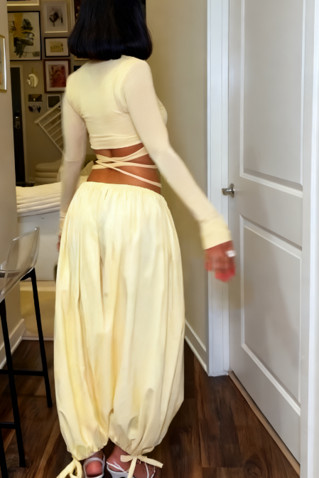 Sexy Tight Top With Loose Trousers