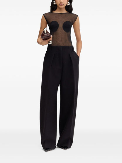 Polka dot T-shirt With Lantern-style Wide Leg Pants Sets