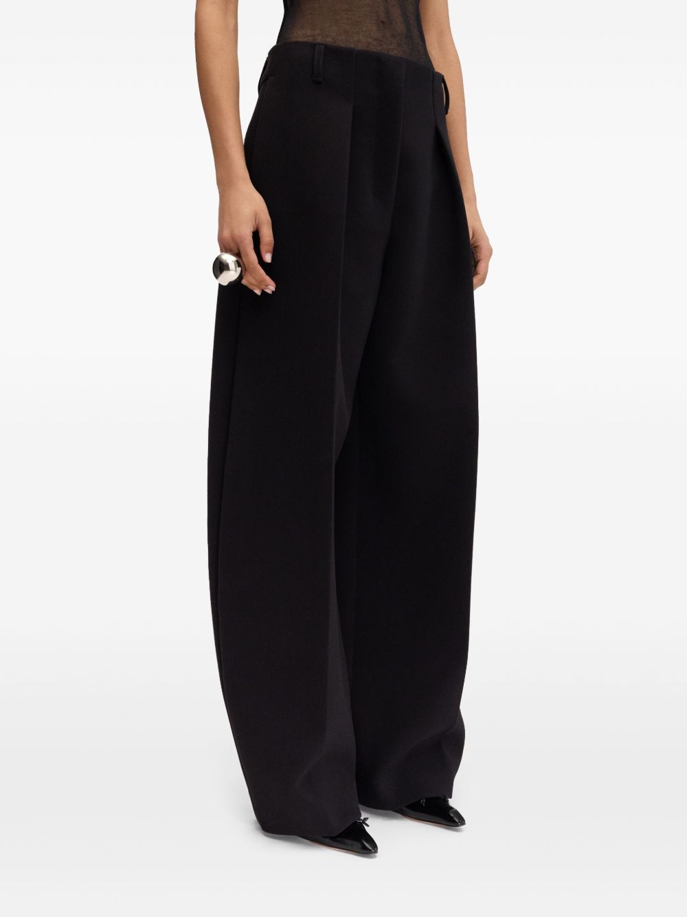 Polka dot T-shirt With Lantern-style Wide Leg Pants Sets
